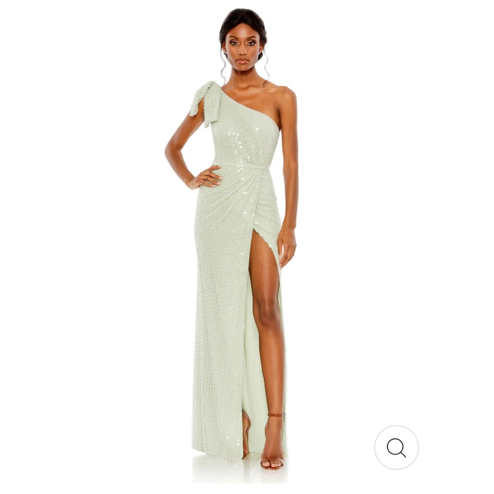 Max Duggal Pearl Embellished Gown